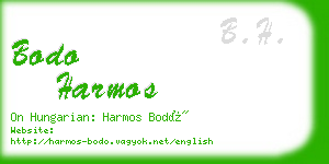 bodo harmos business card